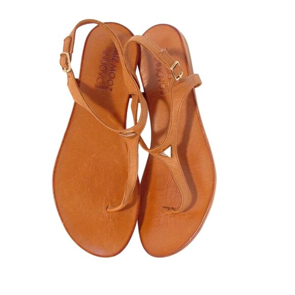 MIZ MOOZ The Nuovo T-Strap Thong Sandals w Gold Arrow Stud 40/9-9.5 - Picture 8 of 8